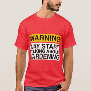 Warnung Kann über Gartenarbeit sprechen Vintage T-Shirt