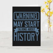 WARNUNG KANN ÜBER GESCHICHTE-Lehrer SPRECHEN Karte (Gelbe Blume)