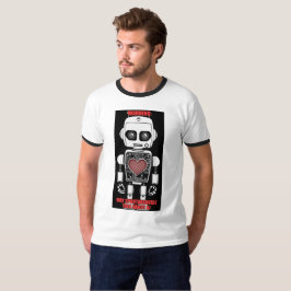 Warnung: Kann über KI sprechen Männer-Ringert-Shir T-Shirt