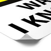 Warnung Karate Poster (Ecke)