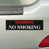 WARNUNG KEIN RAUCHGLOSSY STICKER AUTOAUFKLEBER (Auf Auto)