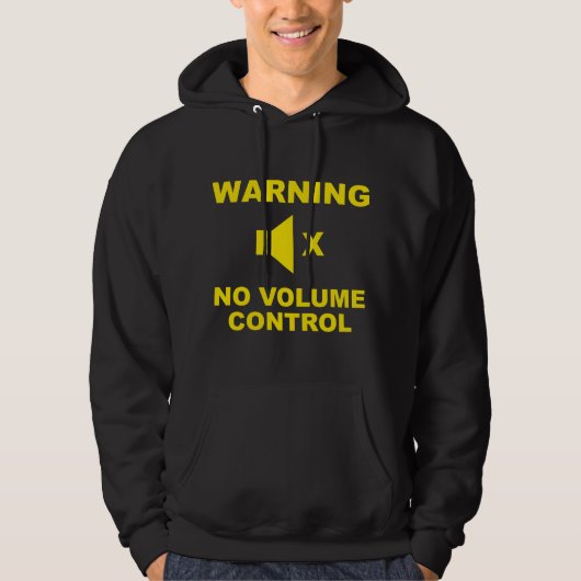 Warnung Keine Kontrolle Hoodie (Vorderseite)