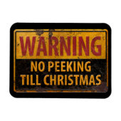 Warnung: Keine Pausen bis Weihnachten nicht unters Magnet (Horizontal)