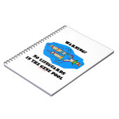 Warnung! Keine Rettungsschwimmer im Genpool (DNA) Notizblock (Linke Seite)