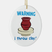 Warnung Keramik Ornament (Rechts)