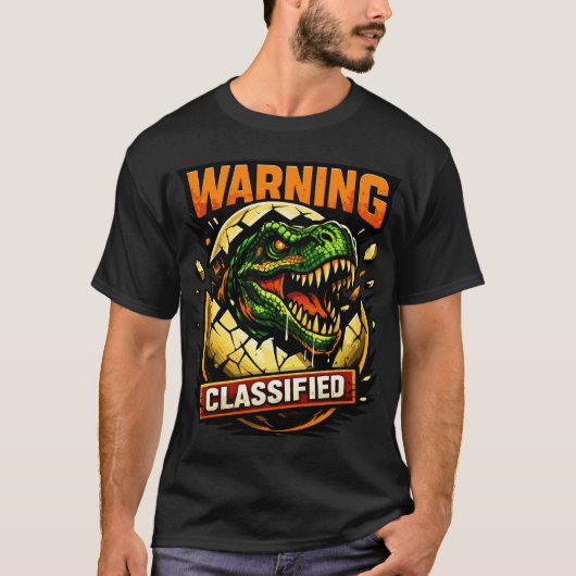 'WARNUNG KLASSIFIZIERT' T-Shirt (Vorderseite)