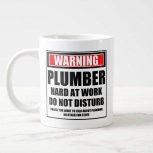 Warnung Klempner Hart Bei Der Arbeit Nicht Stören Jumbo-Tasse