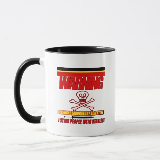 WARNUNG KLINISCHER LABRADOR WISSENSCHAFTLICHER STI TASSE (Links)