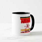 WARNUNG KLINISCHER LABRADOR WISSENSCHAFTLICHER STI TASSE (VorderseiteRechts)