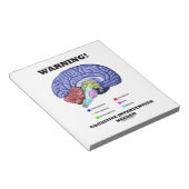 Warnung! Kognitive Intervention erforderlich Notizblock (angewinkelt)