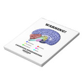 Warnung! Kognitive Intervention erforderlich Notizblock (Rotiert)