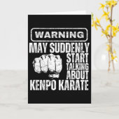 Warnung könnte plötzlich anfangen, über Kenpo Kar Karte (Gelbe Blume)