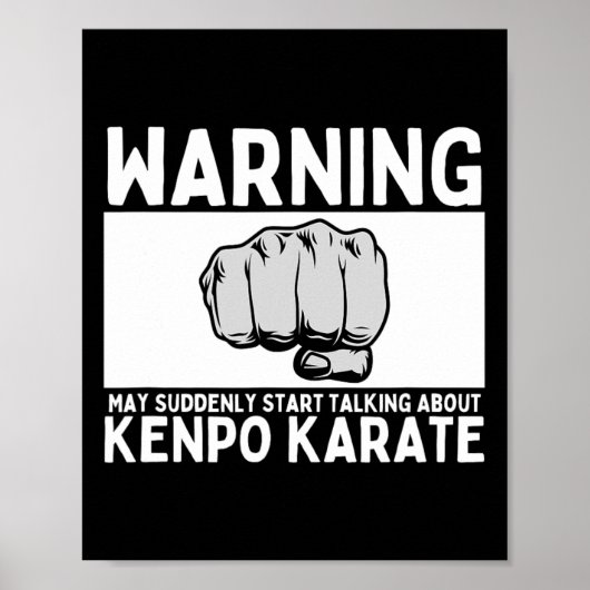 Warnung könnte plötzlich anfangen, über Kenpo Kar  Poster (Vorne)