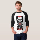 Warnung: Könnte über KI sprechen Männer 3/4-Ärmel T-Shirt (Vorne ganz)