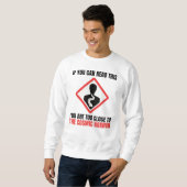 Warnung Kosmischer Horror Cthulhu Lovecraft Sweatshirt (Vorne ganz)