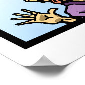 Warnung: Krafträder sind süchtig (aber wert) Poster (Ecke)