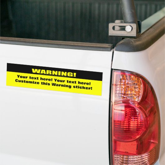 Warnung! (Kundengerecht!) Autoaufkleber (Auf Lkw)