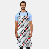 Warnung! Langsamer Bridge-Player mit vier Karten-A Schürze (Getragen)