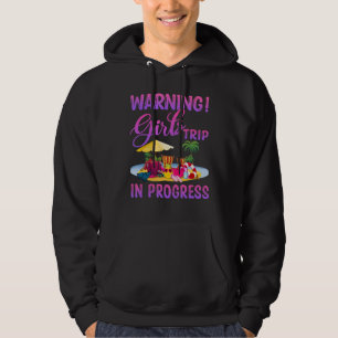 Warnung Mädchen Reise in Bewegung Urlaub Frauen Gr Hoodie