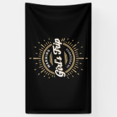 Warnung Mädchen Reise in Progress Sommerurlaub Banner (Vertikal)