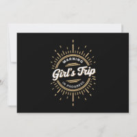 Warnung Mädchen Reise in Progress Sommerurlaub