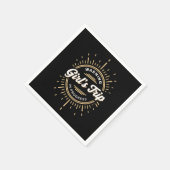 Warnung Mädchen Reise in Progress Sommerurlaub Serviette (Ecke)