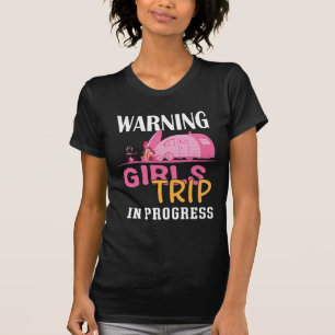 Warnung Mädchen-Trip im Gange Shirt T-Shirt-