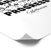 Warnung Mädchen-Trip im Gange Urlaub Melbourne Poster (Ecke)
