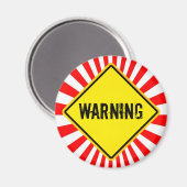 Warnung Magnet (Vorderseite/Rückseite)