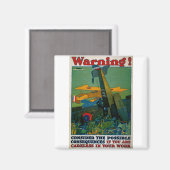 Warnung! Magnet (Vorderseite/Rückseite)