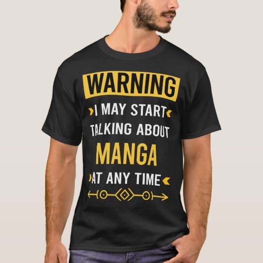 Warnung Manga T-Shirt (Vorderseite)