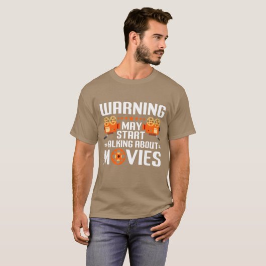 Warnung May beginnt über Movies Movie Lover b T-Shirt (Vorne ganz)