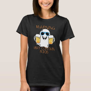 Warnung May enthält Boos Mens Halloween T-Shirt
