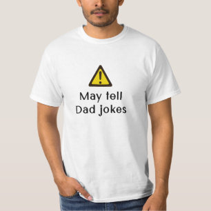 Warnung May Tell Vater Jokes - T-Shirt