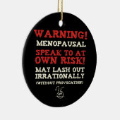 Warnung! Menopausal Keramikornament (Rechts)