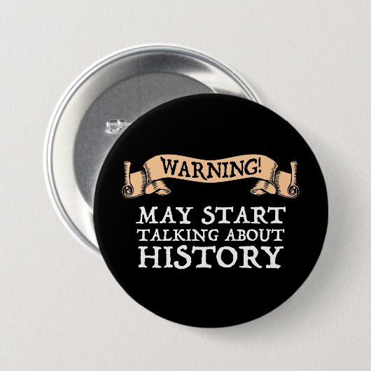 Warnung! Möge beginnen, über Geschichte zu spreche Button (Vorne & Hinten)