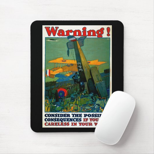 Warnung! Mousepad (Mit Mouse)