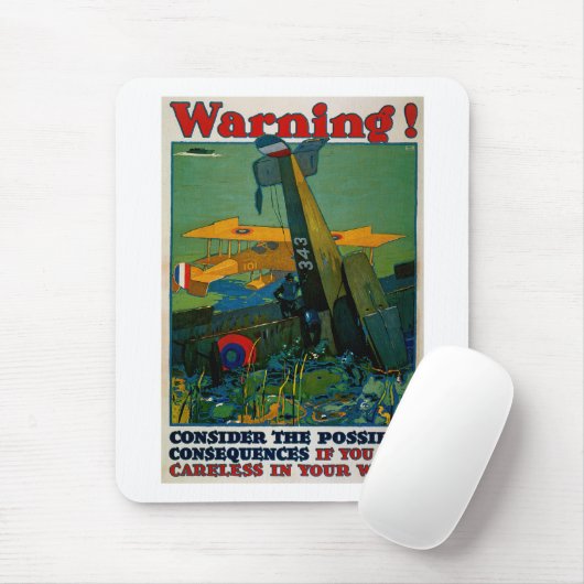 Warnung! Mousepad (Mit Mouse)