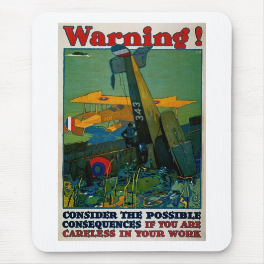 Warnung! Mousepad (Vorne)