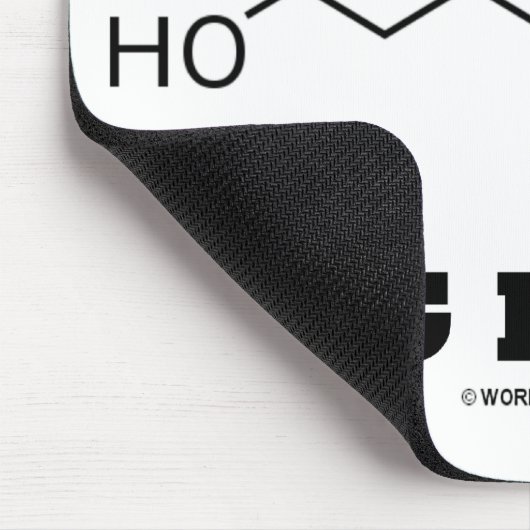 Warnung! MSG Innere (chemisches Molekül) Mousepad (Ecke)