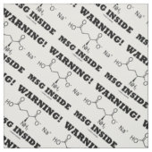 Warnung! MSG Inside Chemical Molecule Stoff (Muster)