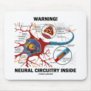 Warnung! Neurales Schaltkreis-Innere Mousepad