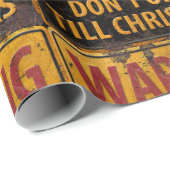 WARNUNG Nicht öffnen bis Weihnachten nicht signier Geschenkpapier (Rolleneckpunkt)