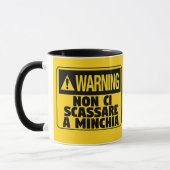 Warnung Non Ci Scassare a Minchia Funny Sizilian Tasse (Links)