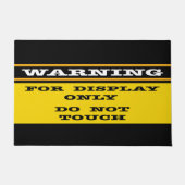 Warnung nur bei Anzeige keine Touch Fußmatte (Vorderseite)