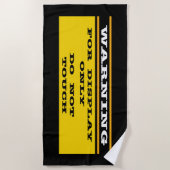 Warnung nur bei Anzeige keine Touch Strandtuch (Vorderseite)