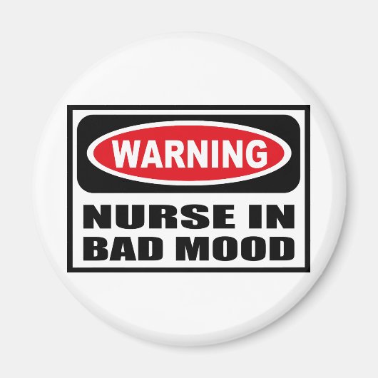 Warnung NURS IN SCHLECHTER LEBENSLAGE Magnet (Vorne)