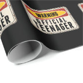 Warnung Offizieller Teenager-Jungs Mädchen 13. Geb Geschenkpapier (Rolleneckpunkt)