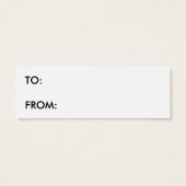 "Warnung: Öffne nicht bis Weihnachten" Geschenkmar (Rückseite)