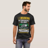 Warnung Opossum Müll Katze Possum T-Shirt (Vorne ganz)